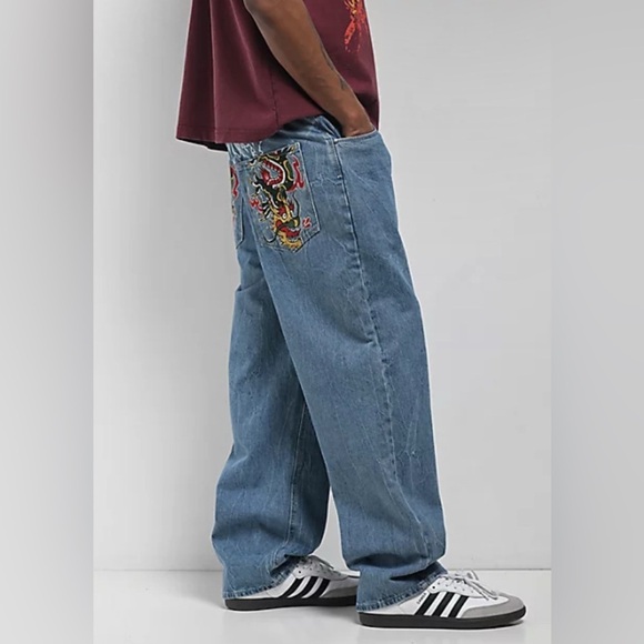 Zumiez Ninth Hall Ambush Medium Blue Loose Fit Jeans - Picture 3 of 8